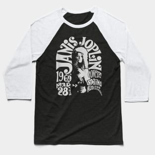 Janis Joplin Music Baseball T-Shirt